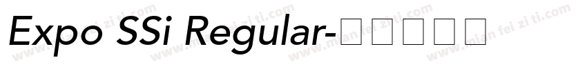 Expo SSi Regular字体转换
